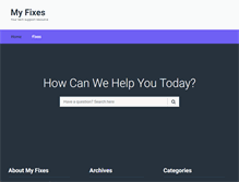 Tablet Screenshot of myfixes.com